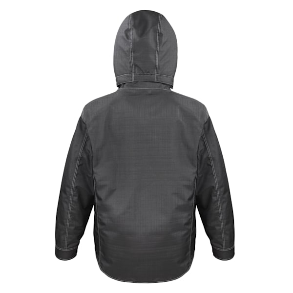 WORK-GUARD by Result Unisex Vuxen Texturerad Denimjacka 4XL Svart Black 4XL