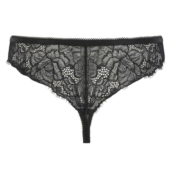 Ted Baker Dam/Dam Etta Blomstermönstrad Spetsstringtrosa 14 UK Je Jet Black 14 UK