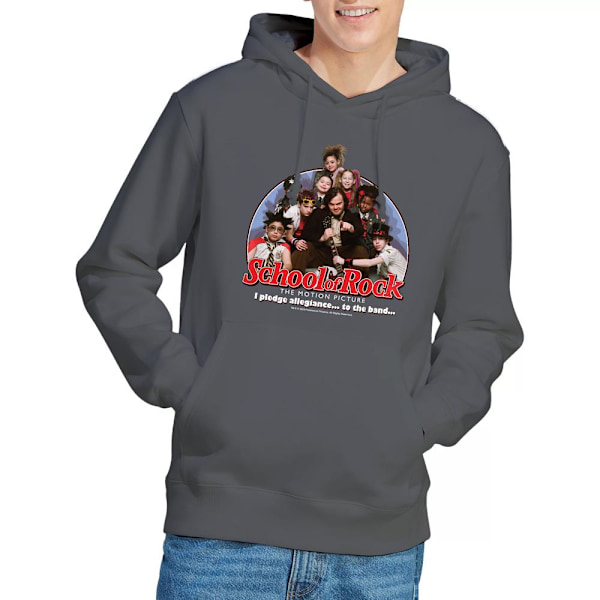 School of Rock Herr I Pledge Allegiance Hoodie S Kolgrå Charcoal S