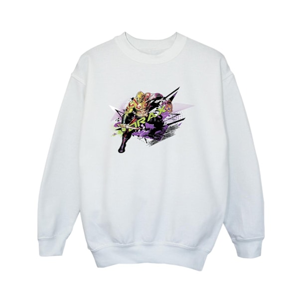 Marvel Boys Guardians Of The Galaxy Abstract Drax Sweatshirt 3- White 3-4 Years