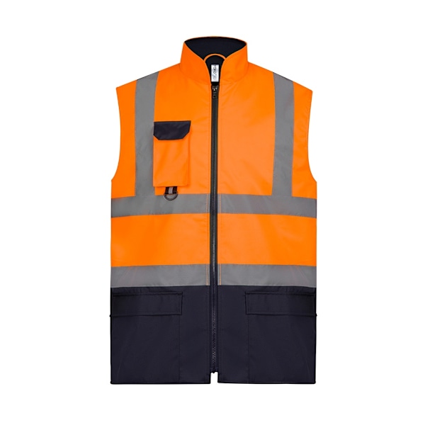 Yoko Vuxen Unisex Tvåfärgad Bodywarmer 3XL Orange/Marinblå Orange/Navy 3XL