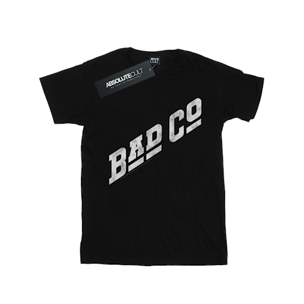 Bad Company Dam/Damer Distressed Logo Bomull Boyfriend T-Sh Black 4XL