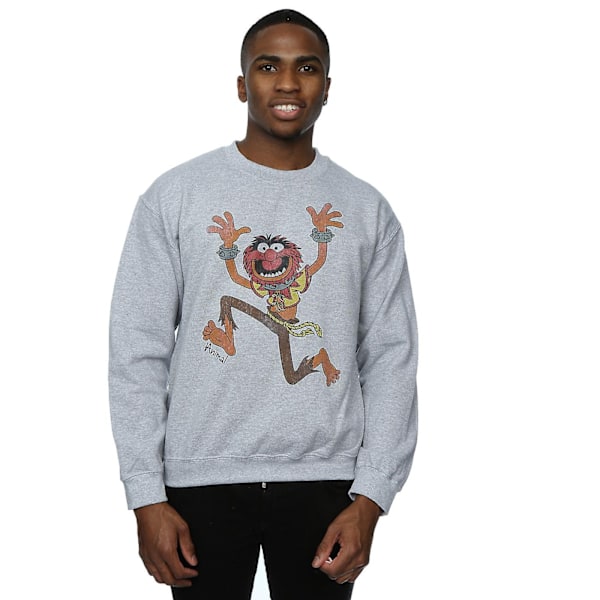 The Muppets Mens Classic Animal Heather Sweatshirt S Heather Grå Heather Grey S