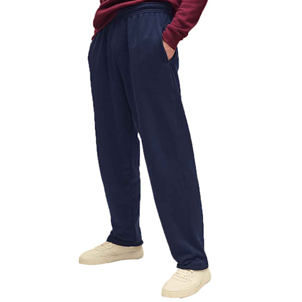 Fruit of the Loom Herr Open Hem Joggingbyxor L Deep Navy Deep Navy L