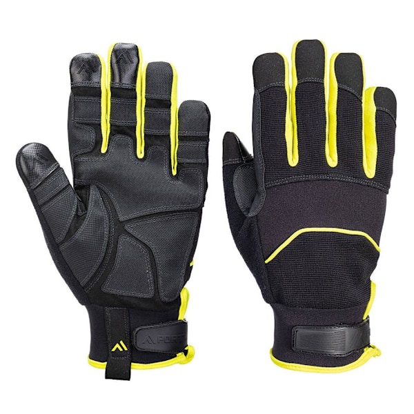 Portwest A792 Nålresistenta Handskar L Svart/Gul Black/Yellow L