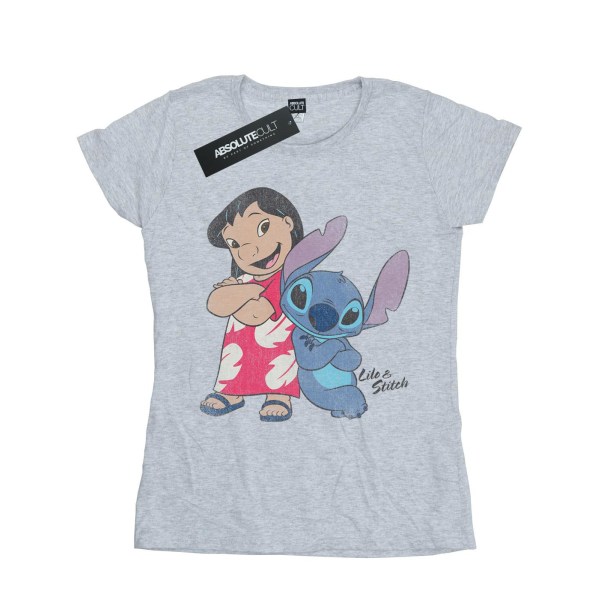 Disney Dam/Dam Lilo And Stitch Klassisk bomull T-shirt XL Heather Grey XL