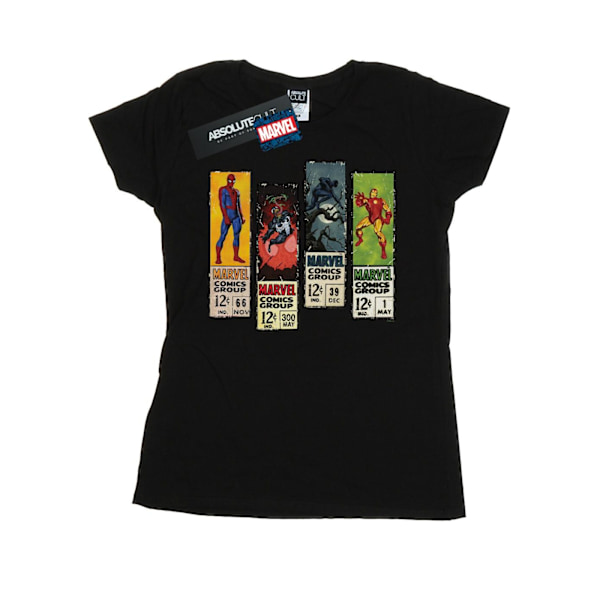 Marvel Dam/Kvinnor Serietidning Bomull T-shirt L Svart Black L