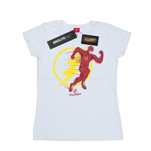 DC Comics Dam/Dam The Flash Running Emblem T-shirt i bomull White L