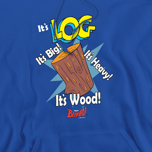 Ren & Stimpy Herr It´s Log Hoodie S Royalblå Royal Blue S