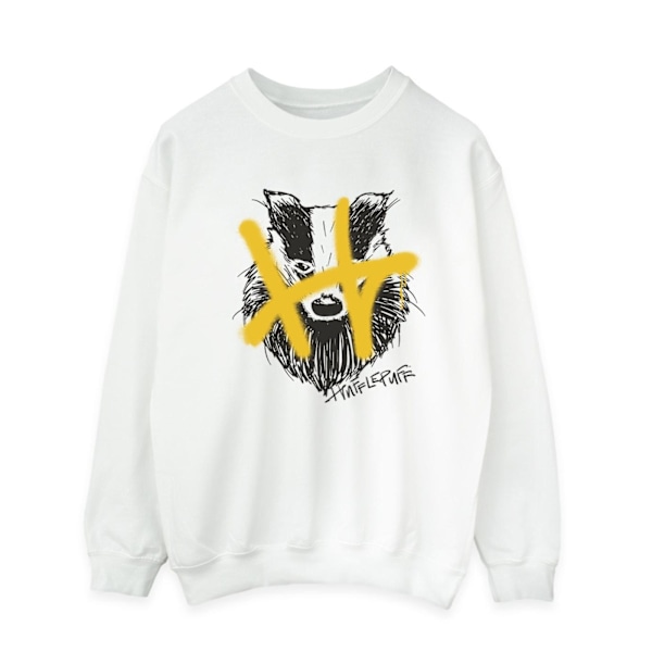Harry Potter Herr Hufflepuff Pop Spray Sweatshirt M Vit White M