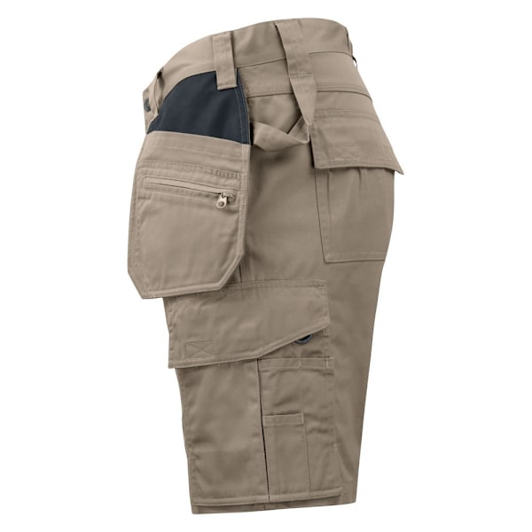 Projob herr arbetsshorts 35R khakibrun Khaki Brown 35R