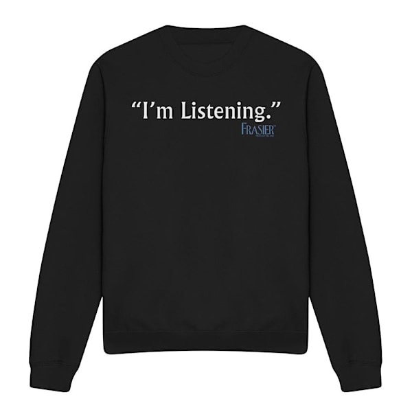 Frasier Unisex Vuxen Jag Lyssnar Sweatshirt M Svart Black M