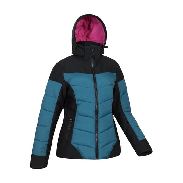 Mountain Warehouse Dam/Dam Resort RECCO Vadderad Skidjacka Dark Green 12 UK