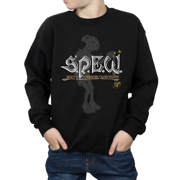 Harry Potter Boys Dobby Elfish Welfare Sweatshirt 12-13 år B Black 12-13 Years
