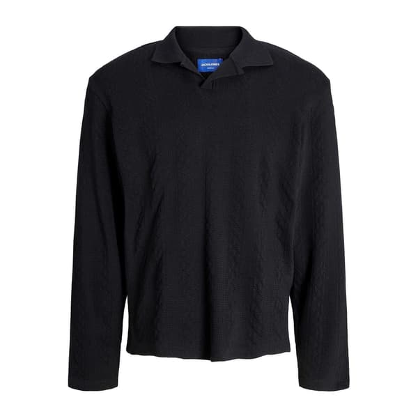Jack And Jones Herr Kabelstickad Normal Långärmad Tröja L Svart Black L