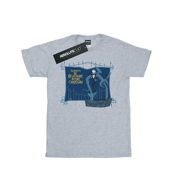 Disney Boys Nightmare Before Christmas Jack And The Well T-Shir Sports Grey 9-11 Years