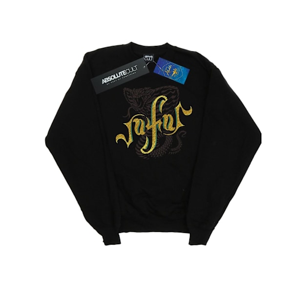 Disney Girls Aladdin Movie Jafar Snake Logo Sweatshirt 7-8 År Black 7-8 Years