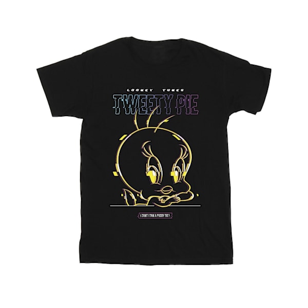 Looney Tunes Pojkar Tweety Glitch T-shirt 3-4 år Svart Black 3-4 Years