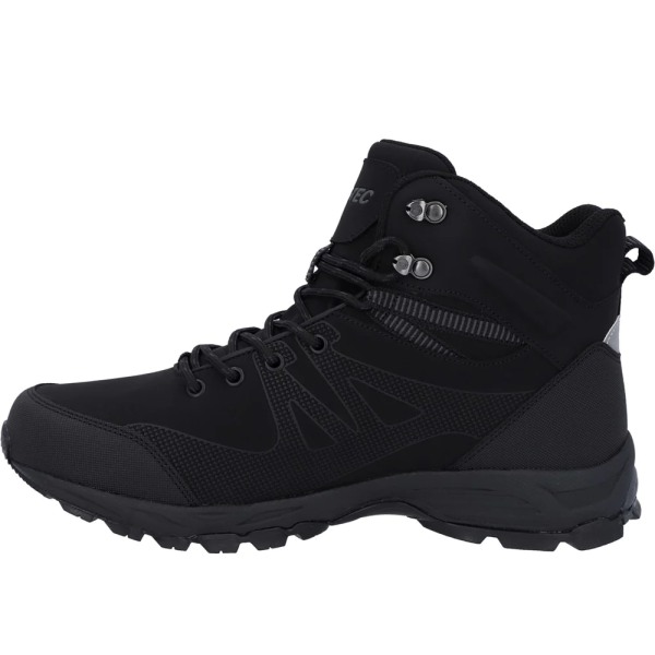 Hi-Tec Mens Jackdaw Waterproof Mid Cut Boots 12 UK Black/Carbon Black/Carbon Grey 12 UK