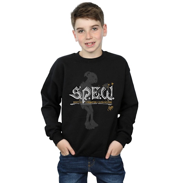 Harry Potter Boys Dobby Elfish Welfare Sweatshirt 7-8 år Bla Black 7-8 Years