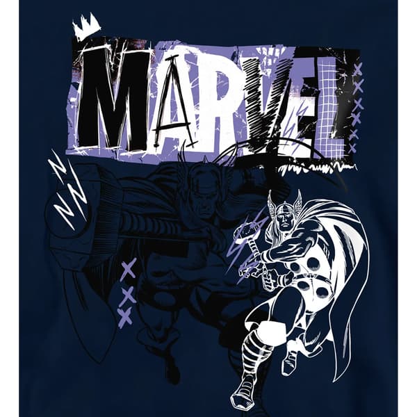 Marvel Barn/Barn Thor Thunder Hoodie 5-6 År Marinblå Navy 5-6 Years