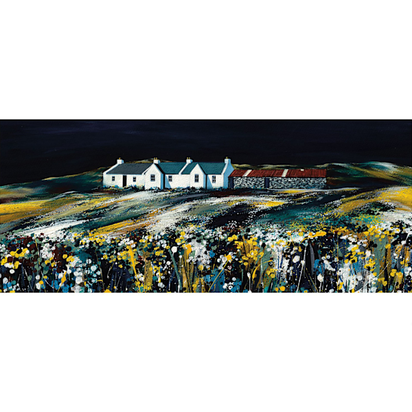 Avril Thomson Smith Fields Pappersutskrift 30cm x 60cm Flerfärgad Multicoloured 30cm x 60cm