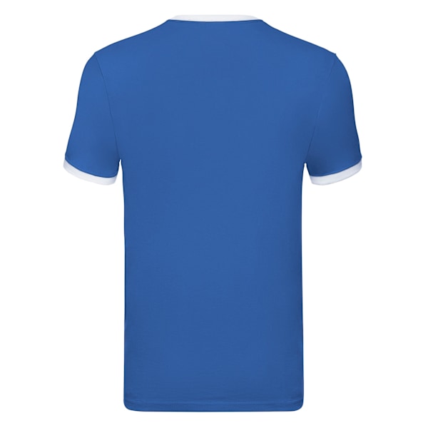 Fruit of the Loom Mens Ringer Contrast T-Shirt XL Royal Blue/Wh Royal Blue/White XL