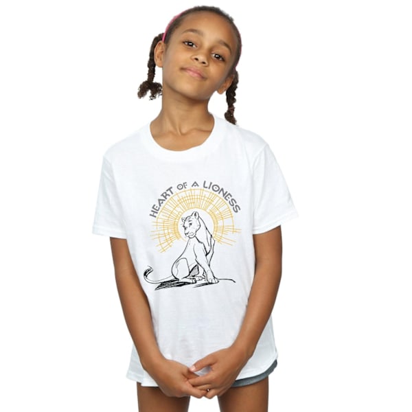 Disney Girls The Lion King Movie Heart Of A Lioness Bomull T-Sh White 5-6 Years