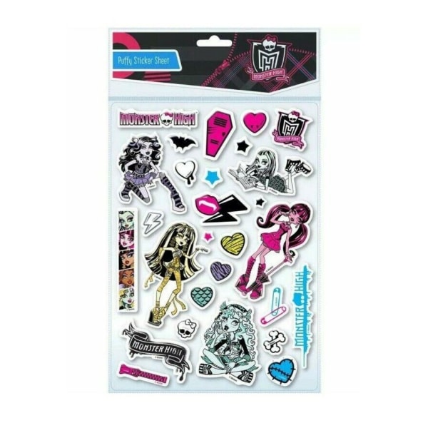 Monster High Puffy Stickers One Size Flerfärgad Multicoloured One Size