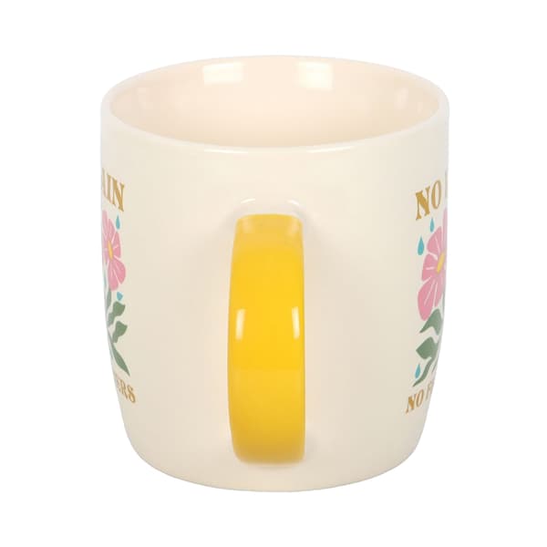 Something Different Inget Regn, Inga Blommor 370ml Mugg En Storlek Vit White One Size