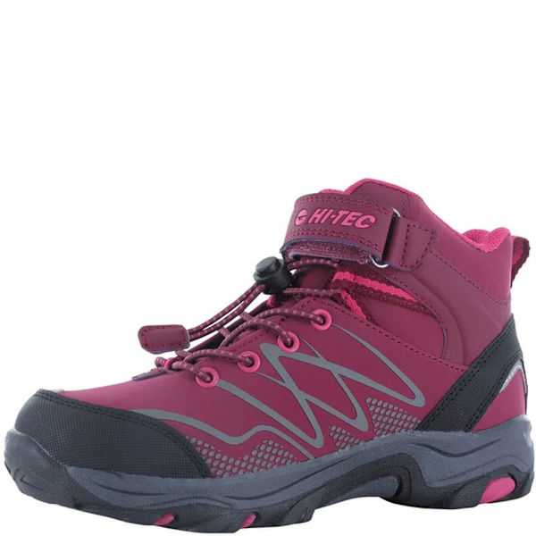 Hi-Tec Girls Blackout Mid Cut Vandringskängor 10 UK Barn Dark Ro Dark Rose/Fuchsia 10 UK Child