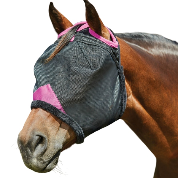 Weatherbeeta Comfitec Deluxe Fine Mesh Hållbar Horse Fly Mask P Black/Purple Pony