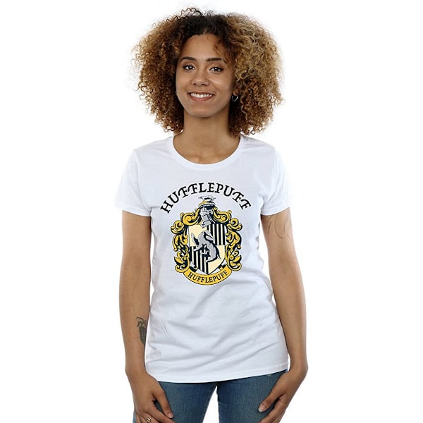 Harry Potter Dam/Dam Hufflepuff Bomull T-shirt M Vit White M