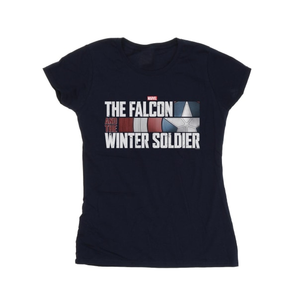 Marvel Womens/Ladies The Falcon And The Winter Soldier Logo Spjälsäng Navy Blue L
