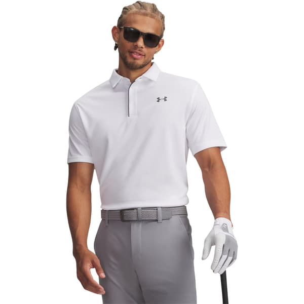 Under Armour Herr Tech Mesh Pikétröja XL Vit White XL