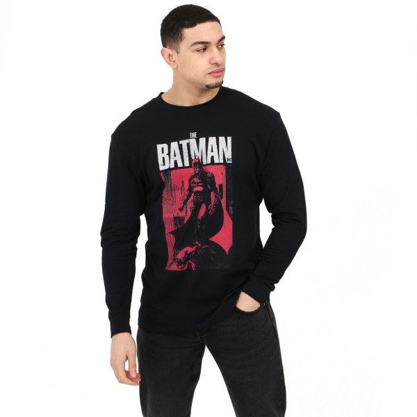 Batman Mens Gotham City Långärmad T-shirt L Svart Black L