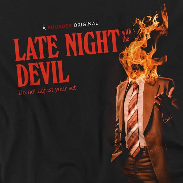 Late Night With the Devil Unisex Vuxen Fire Märkesfri Långärmad Black L