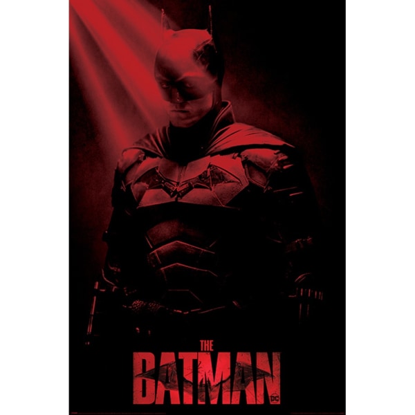 Batman Crepuscular Rays affisch 91,5 cm x 61 cm x 0,1 cm Svart/röd Black/Red 91.5cm x 61cm x 0.1cm