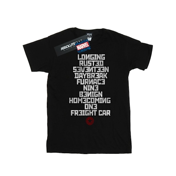 Marvel Dam/Damer Vinter Soldier Trigger Words Bomull Pojkvän Black 4XL