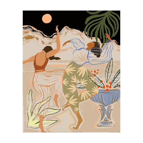 Arty Guava Moonlight Dance Print 30cm x 40cm Flerfärgad Multicoloured 30cm x 40cm