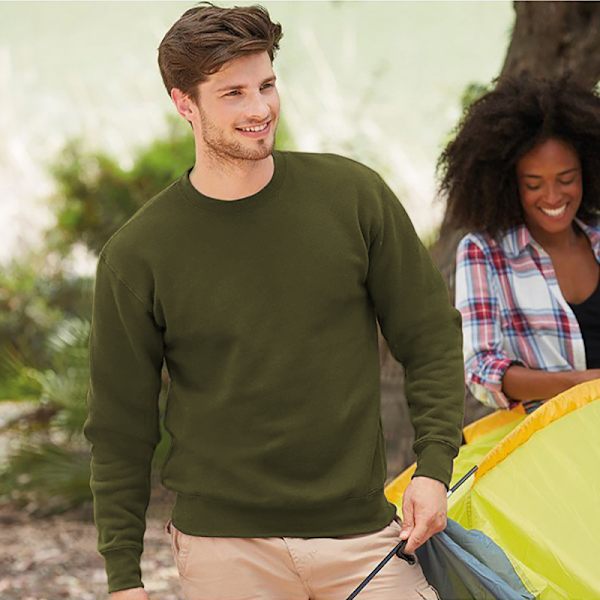 Fruit Of The Loom Unisex Premium 70/30 Set-In Sweatshirt 2XL Cl Classic Olive 2XL