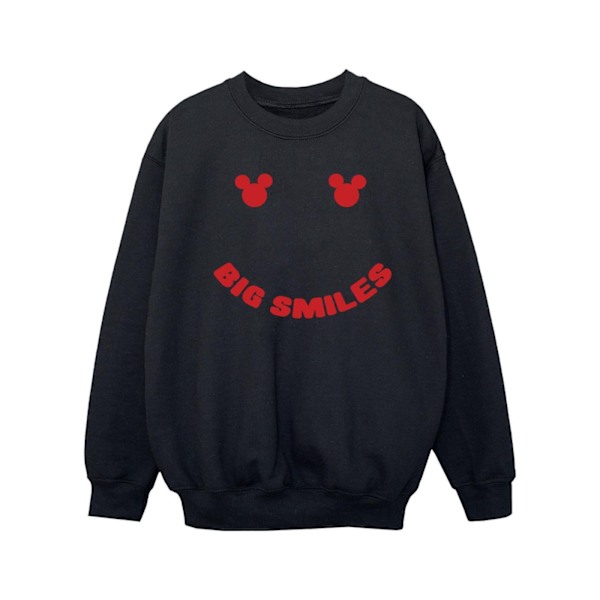 Disney Girls Mickey Mouse Big Smile Sweatshirt 3-4 år Svart Black 3-4 Years