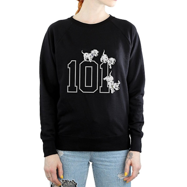 101 Dalmatiner Dam/Dam P valpar Bomullströja XS Svart Black XS