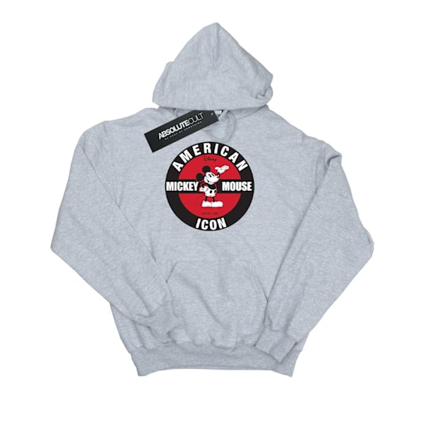 Disney Herr Mickey Mouse American Icon Hoodie XL Heather Grey Heather Grey XL