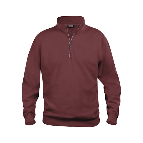 Clique Unisex Vuxen Basic Halv Zip Sweatshirt M Bourgogne Burgundy M