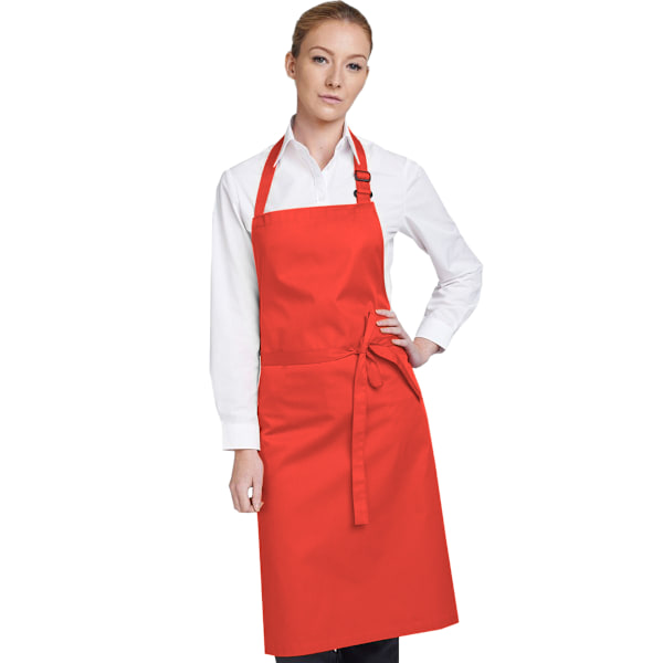 Dennys Flerfärgad Haklappsförkläde 28x36 tum En Storlek Röd Red One Size