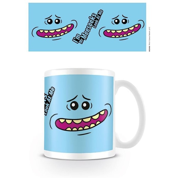 Rick And Morty Face Mr Meeseeks Mug En Storlek Blå Blue One Size