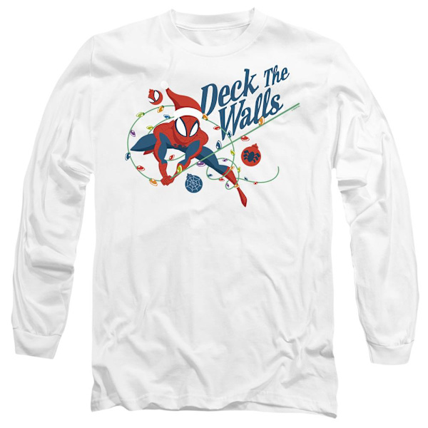 Spider-Man Unisex Vuxen Deck The Walls T-Shirt XL Vit White XL