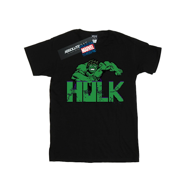 Marvel Boys Hulk Pixelated T-shirt 12-13 år Svart Black 12-13 Years