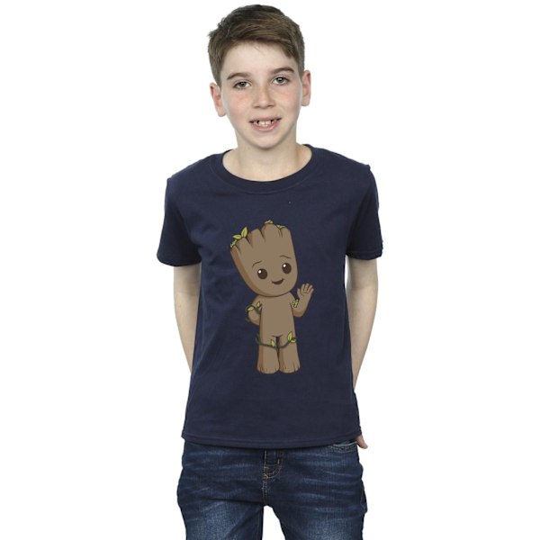 Marvel Boys I Am Groot Söta Groot T-shirt 3-4 år Marinblå Navy Blue 3-4 Years